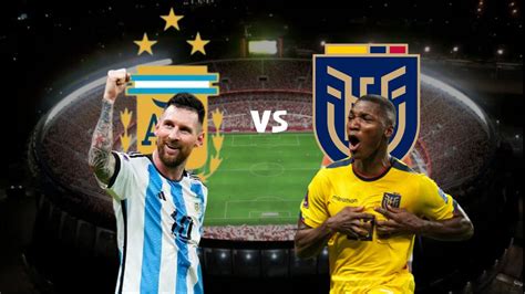 partido argentina vs ecuador hoy en vivo